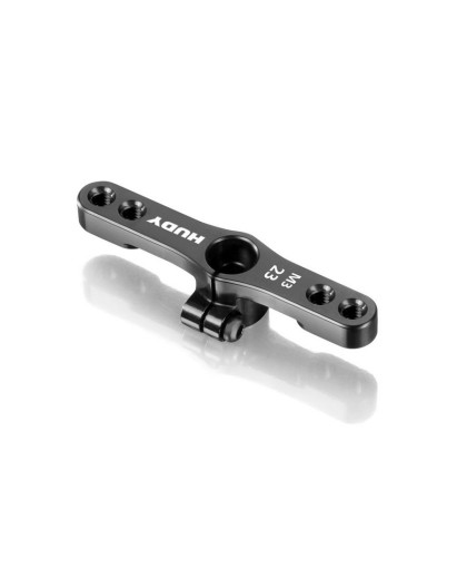 ALU CLAMP THROTTLE SERVO HORN - KO PROPO, SANWA - 2-HOLE M3 - 23T - 2