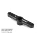 ALU THROTTLE SERVO HORN - HITEC - 2-HOLE - 24T - 293505 - HUDY
