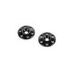 Rondelles d'aileron alu noires (2) - HUDY - 293561-K