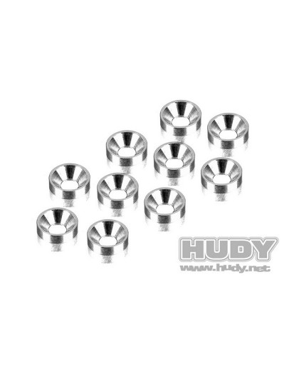 Rondelles cuvette M3 (10) - HUDY - 296510