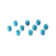Ecrous alu 3mm Bleu (10) - HUDY - 296530-B