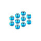 Ecrous alu 4mm Bleu (10) - HUDY - 296540-B