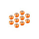 Ecrous alu 4mm Orange (10) - HUDY - 296540-O