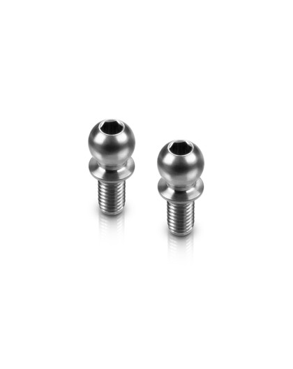 Rotule titane fileté D4.9mm L6mm - 2mm Hex (2) - HUDY - 990006