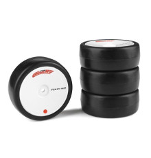 Pneus caoutchouc RXC 1/10 V2 - 32 shore (4) - CORALLY - C-14752-32