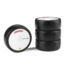 Pneus caoutchouc RXA 1/10 V2 - 36 shore (4) - CORALLY - C-14753-36