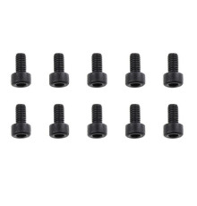 TEAM CORALLY - STEEL SCREWS M3 X 6MM - HEX SOCKET HEAD - 10 - C-30000