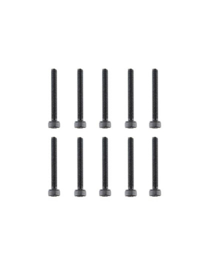 TEAM CORALLY - STEEL SCREWS M2 .5 X 20MM - HEX SOCKET HEAD - - C-3003
