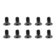 TEAM CORALLY - STEEL SCREWS M4 X 8MM - HEX FLAT HEAD - 10 PC - C-3006