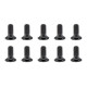 TEAM CORALLY - STEEL SCREWS M4 X 10MM - HEX FLAT HEAD - 10 P - C-3006