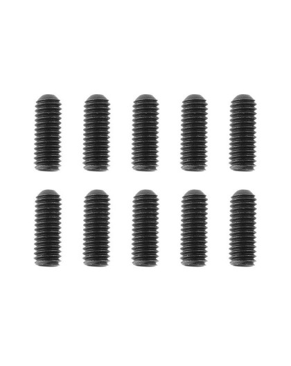 TEAM CORALLY - STEEL SET SCREWS M3 X 8MM - HEX - 10 PCS - C-30152 - C