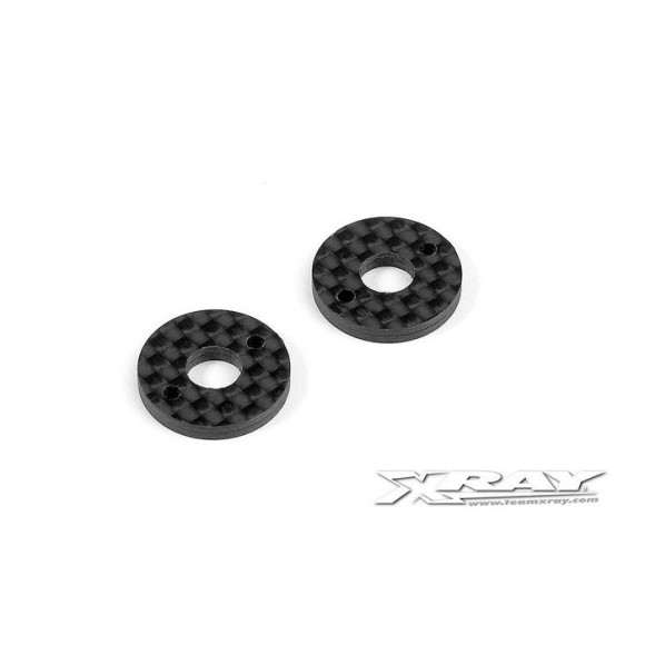 Rondelles carbone 2.5mm pour pare choc - XRAY - 371349