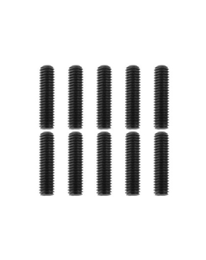 TEAM CORALLY - STEEL SET SCREW S M3 X 12MM - HEX - 10 PCS - C-30154 -