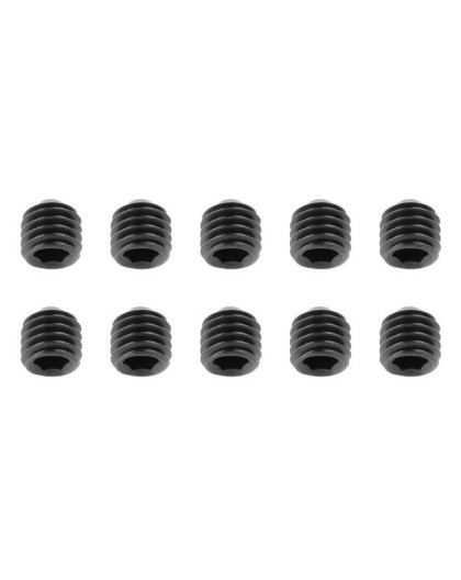 TEAM CORALLY - STEEL SET SCREWS M5 X 5MM - HEX - 10 PCS - C-30170 - C