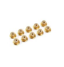 Nylstop épaulé alu M3 - Or - 10pcs - CORALLY - C-31120
