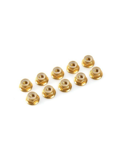 Nylstop épaulé alu M3 - Or - 10pcs - CORALLY - C-31120