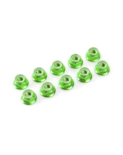 Nylstop épaulé alu M3 - Vert - 10pcs - CORALLY - C-31121