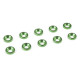 Rondelle alu FHC M3 Vert - 10 pcs - CORALLY - C-31201