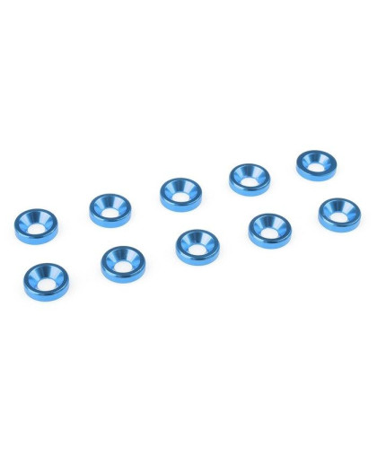 TEAM CORALLY - ALUMINIUM WASHE R - FOR M3 FLAT HEAD SCREWS - - C-3120
