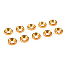 TEAM CORALLY - ALUMINIUM WASHE R - FOR M4 FLAT HEAD SCREWS - - C-3121