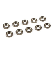 Rondelle alu FHC M4 - Gris - 10 pcs - CORALLY - C-31213