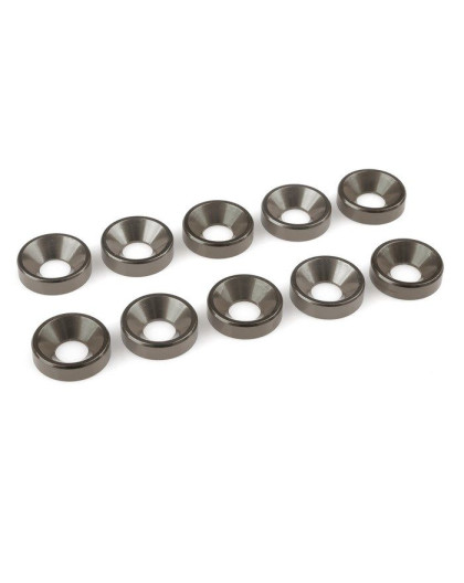 Rondelle alu FHC M5 - Gris - 10 pcs - CORALLY - C-31223