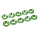 Rondelle alu FHC M5 - Vert - 10 pcs - CORALLY - C-31221