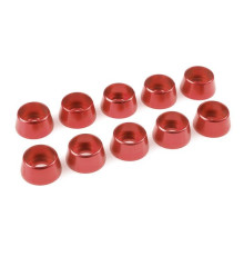 Rondelle alu CHC M5 - Rouge - 10 pcs - CORALLY - C-31295