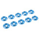 Rondelle alu BHC M4 - Bleu - 10 pcs - CORALLY - C-31324