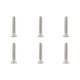 TEAM CORALLY - TITANIUM SCREWS M3 X 16MM - HEX FLAT HEAD - 6 - C-3401