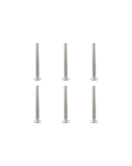 TEAM CORALLY - TITANIUM SCREWS M3 X 25MM - HEX BUTTON HEAD - - C-3402