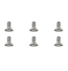 TEAM CORALLY - TITANIUM SCREWS M4 X 8MM - HEX FLAT HEAD - 6 - C-34030