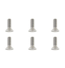 TEAM CORALLY - TITANIUM SCREWS M4 X 12MM - HEX FLAT HEAD - 6 - C-3403
