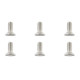 TEAM CORALLY - TITANIUM SCREWS M4 X 10MM - HEX FLAT HEAD - 6 - C-3403