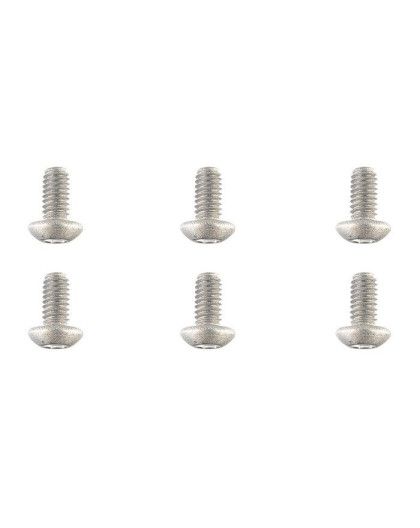 TEAM CORALLY - TITANIUM SCREWS M4 X 8MM - HEX BUTTON HEAD - - C-34041