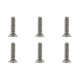 TEAM CORALLY - TITANIUM SCREWS M4 X 16MM - HEX FLAT HEAD - 6 - C-3403