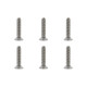 TEAM CORALLY - TITANIUM SCREWS M4 X 20MM - HEX FLAT HEAD - 6 - C-3403