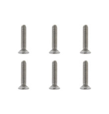 TEAM CORALLY - TITANIUM SCREWS M4 X 20MM - HEX FLAT HEAD - 6 - C-3403
