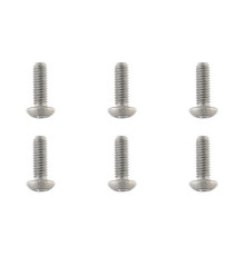 TEAM CORALLY - TITANIUM SCREWS M4 X 12MM - HEX BUTTON HEAD - - C-3404