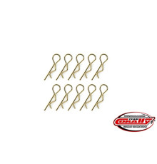 Clips carro. Petit - Or - 10 pcs - CORALLY - C-35104