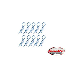 Clips carro. Moyen - Bleu - 10 pcs - CORALLY - C-35105