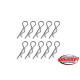 TEAM CORALLY - BODY CLIPS - 45 BENT - MEDIUM - BLACK - 10 P - C-35112