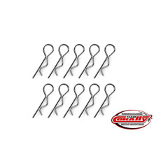 Clips carro. Moyen - Noir - 10 pcs - CORALLY - C-35112
