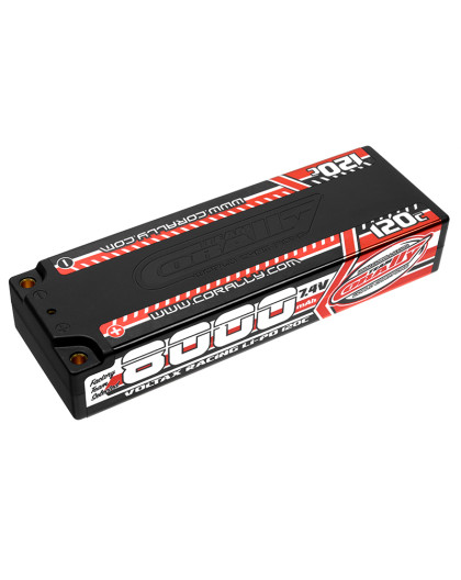 Lipo Voltax 120C 8000mah 2S Stick - CORALLY - C-49523