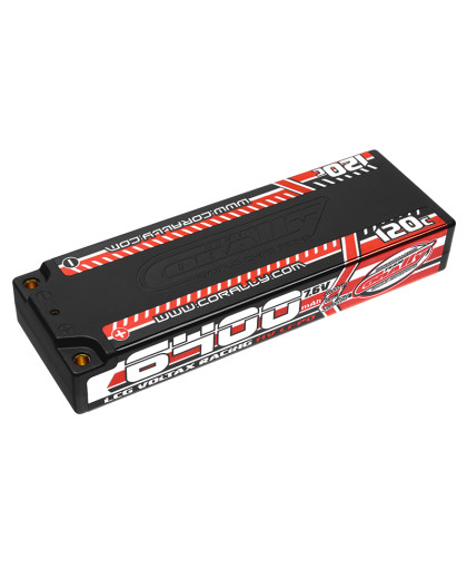 TEAM CORALLY - VOLTAX 120C LIP O HV BATTERY - 6400 MAH - 7.6V - C-496