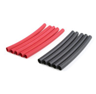 TEAM CORALLY - SHRINK TUBING - 4.7MM - RED + BLACK - 10 PCS - C-50222
