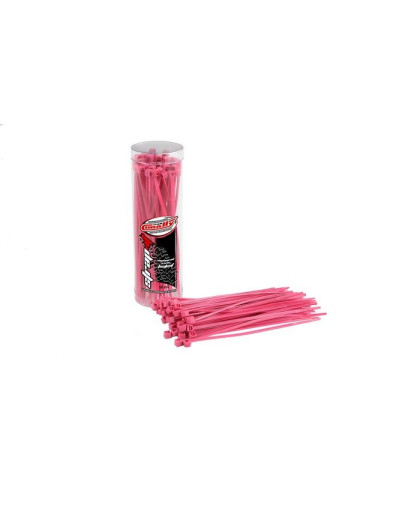 TEAM CORALLY - STRAP-IT - CABL E TIE RAPS - PINK - 2.5X100MM - C-5050