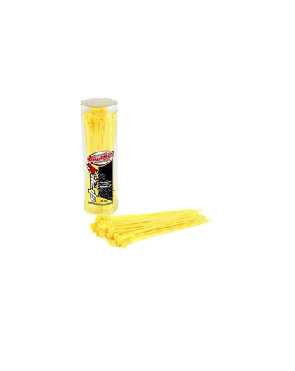 Collier rilsan Jaune 2.5x100mm - 50 pcs - CORALLY - C-50505