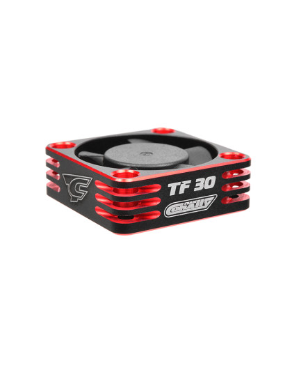 Aluminium Cooling Fan 30mm BEC connector - Black/Red - C-53110-1
