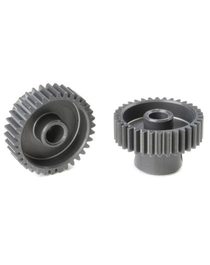 TEAM CORALLY - 64 DP PINION - SHORT - HARD ANODISED AL7075 - - C-7033